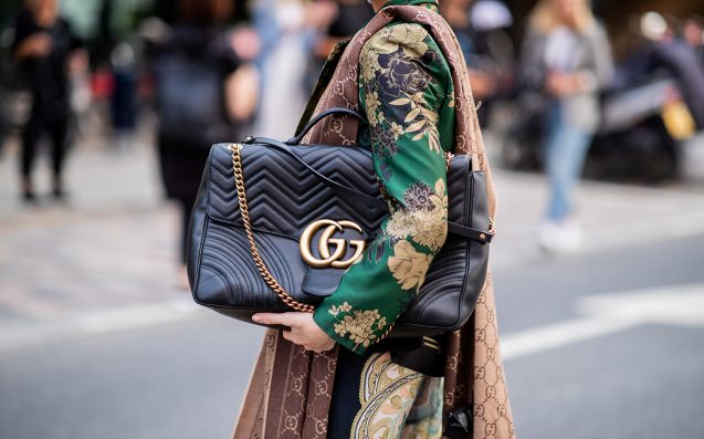 oversized Gucci handbag