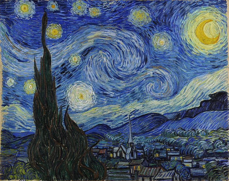 Vincent Van Gogh, Starry Night (1889), oil on canvas.