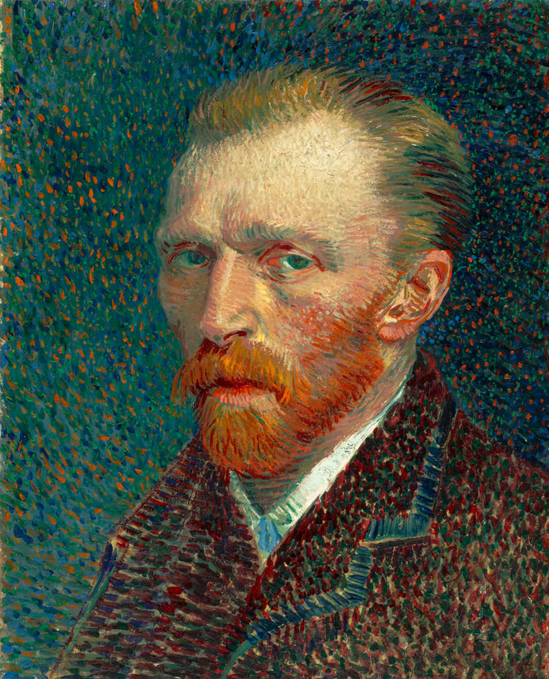 Vincent Van Gogh, Self-Portrait (1887), oil on artist’s board.