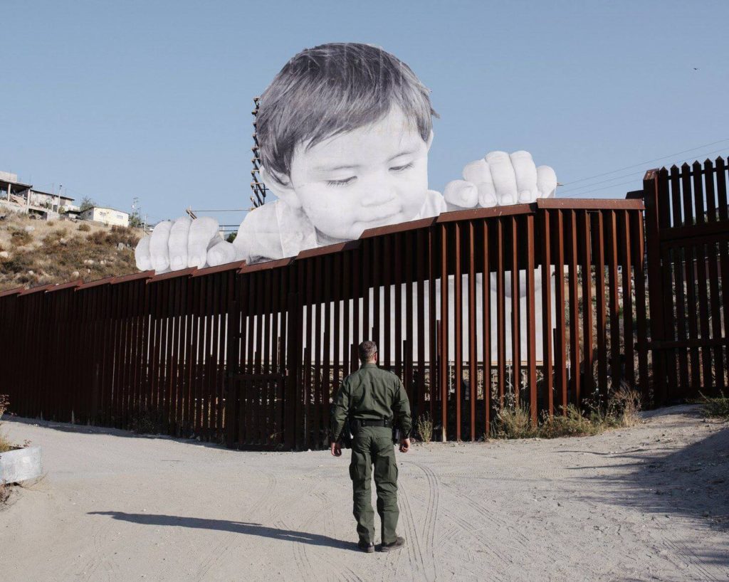 Mexican Border Wall Art Installation by JR